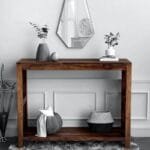 Solid Wood Console Table in Provincial Teak Finish