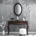 Solid Wood Dressing Console Table Warm Chestnut