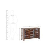 Shoe Rack Cabinet In Distress Finish - image 6