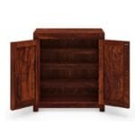 Solid Wood Shoe Cabinet in Honey oak Finish - image 3