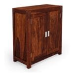 Solid Wood Shoe Cabinet in Honey oak Finish - image 4