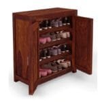 Solid Wood Shoe Cabinet in Honey oak Finish - image 5