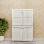 Big Shoe Racks Cabinet in White Color