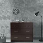 Chest of 3 Drawers in Beech Chocolate Finish