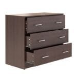 Chest of 3 Drawers in Beech Chocolate Finish - image 4