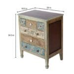 Arlen Hand painted Chest of Drawers - image 4