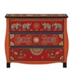 Hand Painted Solid Wood Chest Of Drawer - image 2