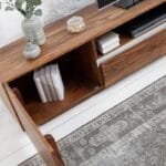 Solid Wood Shine Tv Unit Color Honey - image 4