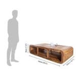 Curved Tv Unit Solid Wood - image 4