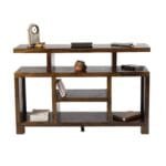 Solid Wood Cube Tv unit Color Walnut - image 2