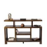 Solid Wood Cube Tv unit Color Walnut - image 4