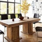 Solid Wood Frozen Dining Set