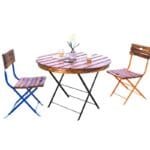 Solid Wood Garden Round Dining Set - image 4