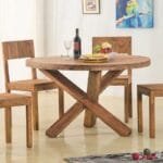 Solid Wood Capital Round Dining Set - image 2