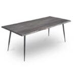 Solid Wood Indian Table 2 Benches And 6 Seater Dusk Dining Set - image 2
