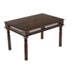 Solid Wood Jali 6 Seater Dining Table - image 2