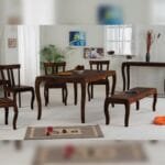 Solid Wood 4 Dining Chairs Set