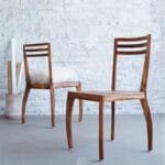 Solid Wood Eva 4 Dining Chairs Set - image 2