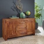 Solid Wood Sideboard Honey