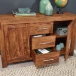 Solid Wood Sideboard Honey - image 2
