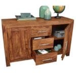 Solid Wood Sideboard Honey - image 4