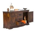 Solid Wood Sideboard Color Walnut