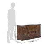 Solid Wood Sideboard Color Walnut - image 3