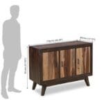 Solid Wood Eter Sideboard Walnut With Natural Color - image 5