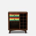 Solid Wood Bar Cabinet in Multi Color - image 2
