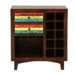 Solid Wood Bar Cabinet in Multi Color - image 3