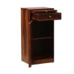 Syrna Solid Wood Bar Cabinet In Honey - image 5