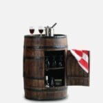 Norah Rio Solid Wood Bar Cabinet In Provincial Teak Finish - image 2