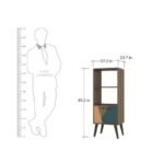 Display Unit Cum Book Shelf in Oak - image 4