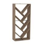 Book Shelf Cum Display Unit in Brown Finish - image 2