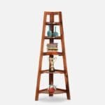 Display Unit Cum Corner Shelf In Honey Finish - image 2