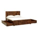 Bergen Solid Wood Queen Size Bed - image 4