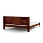 Solid Wood King Size Bed In Honey Oak Finish - image 5