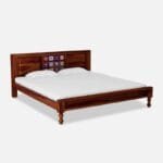 Solid Wood King Size Bed In Honey Oak Finish - image 2