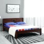 Solid Wood Bed in Provincial Teak Finish