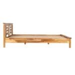 Woody Solid Wood King Size Bed in Natural Wood Finish - image 4