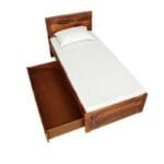 Nuevo Solid Wood Single Bed With Storage - image 4