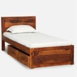 Nuevo Solid Wood Single Bed With Storage - image 5
