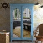 Solid Wood Yard Birds 2 Door Wardrobe