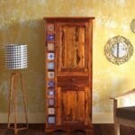 Siramika Solid Wood 1 Door Wardrobe