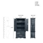 Siramika Solid Wood 2 Door Wardrobe Rustic - image 6