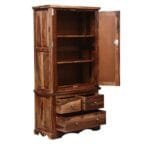 Siramika Solid Wood 2 Door Wardrobe Rustic - image 3