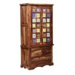 Siramika Solid Wood 2 Door Wardrobe Rustic - image 4