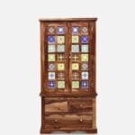 Siramika Solid Wood 2 Door Wardrobe Rustic - image 2