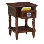 Mayur Solid Wood Capital Bedside Table - image 4
