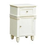 Landis Solid Wood Bedside Cabinet In White Finish - image 3